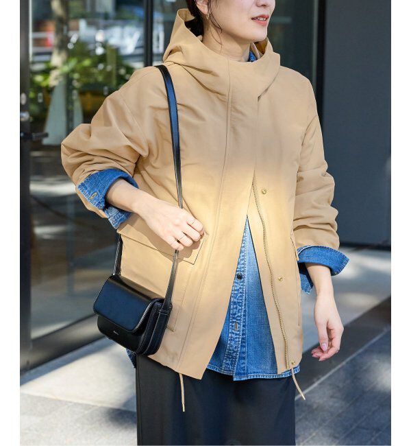 JOURNAL STANDARD「グログランZIPフードブルゾン」|その他|ベージュ