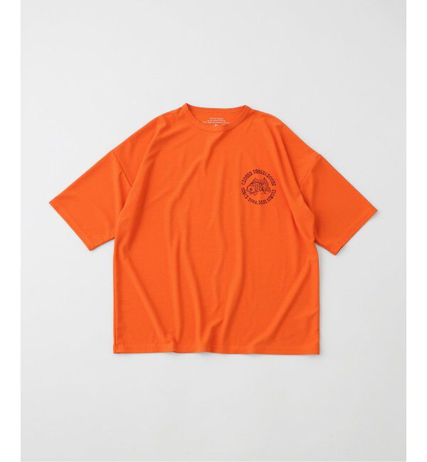 JOURNAL STANDARD relume「Cloveru / クローバル Japan Made Recycle GOLD FISH WIDE Tee」|Tシャツ・カットソー|オレンジ