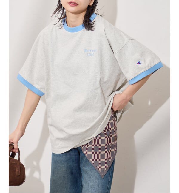 JOURNAL STANDARD「《予約》別注【CHAMPION/チャンピオン】16/1 Jersey Ringer TEE」|Tシャツ・カットソー|ナチュラル