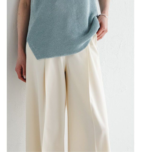 NOBLE「《追加》【洗える】エステルツイルストレッチスラックスパンツ7」|スラックス|