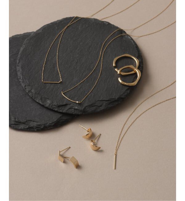 Lilas by Spick&Span「スモールムーンピアス K10（両耳）」|ピアス|