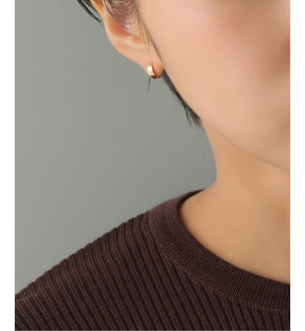 Lilas by Spick&Span「スモールムーンピアス K10（両耳）」|ピアス|