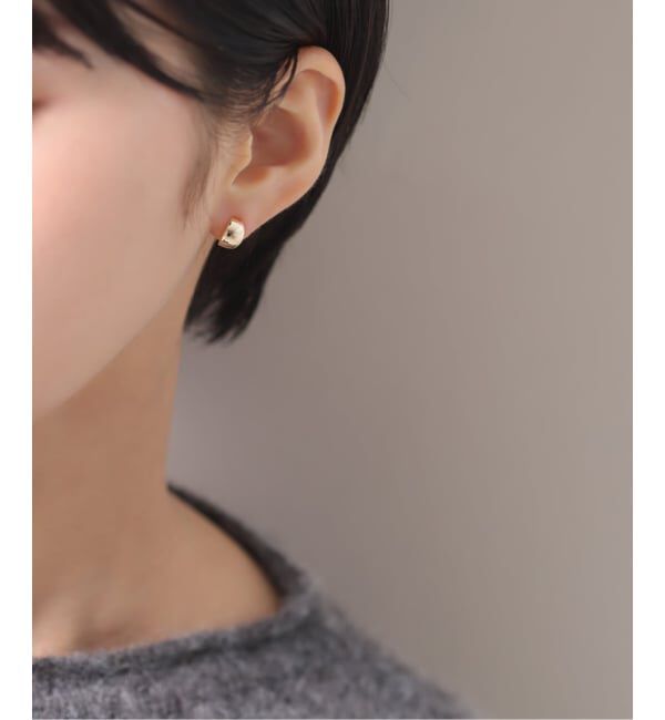 Lilas by Spick&Span「スモールムーンピアス K10（両耳）」|ピアス|