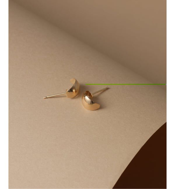 Lilas by Spick&Span「スモールムーンピアス K10（両耳）」|ピアス|