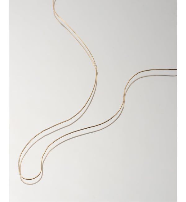 Lilas by Spick&Span「コンパクトチェーン38cmネックレス K10」|ネックレス|