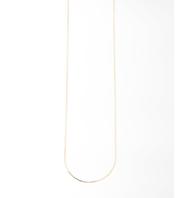 Lilas by Spick&Span「コンパクトチェーン55cmネックレス K10」|ネックレス|