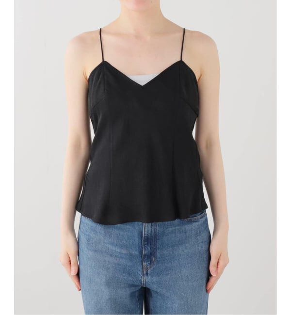 U by SPICK&SPAN「フェードサテンスリットキャミ」|キャミソール|