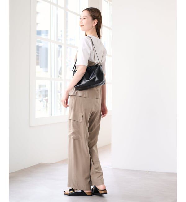 U by SPICK&SPAN「フェードサテンスリットキャミ」|キャミソール|