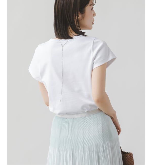 NOBLE「《追加予約・WEB限定カラー》スビンコットンスムースコンパクトTシャツ2」|Tシャツ・カットソー|