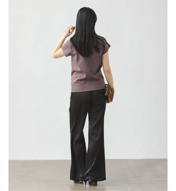 NOBLE「《追加予約・WEB限定カラー》スビンコットンスムースコンパクトTシャツ2」|Tシャツ・カットソー|