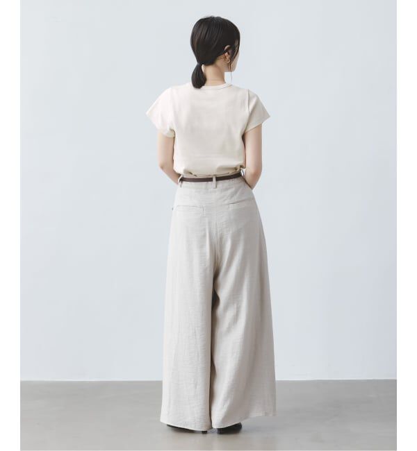 NOBLE「《追加予約・WEB限定カラー》スビンコットンスムースコンパクトTシャツ2」|Tシャツ・カットソー|