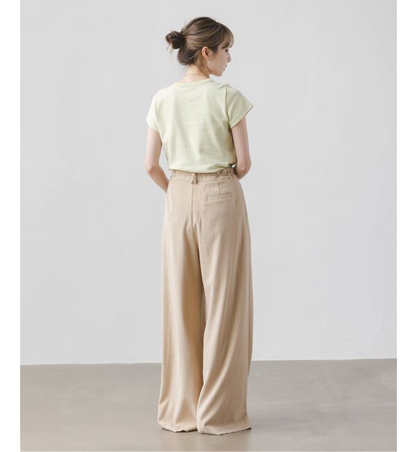 NOBLE「《追加予約・WEB限定カラー》スビンコットンスムースコンパクトTシャツ2」|Tシャツ・カットソー|