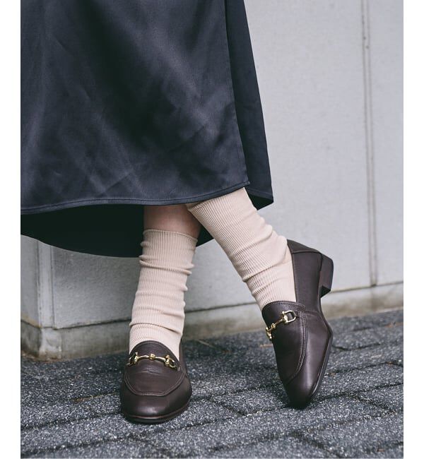  「《追加》レザービットバブーシュ」|ローファー|ブラウン