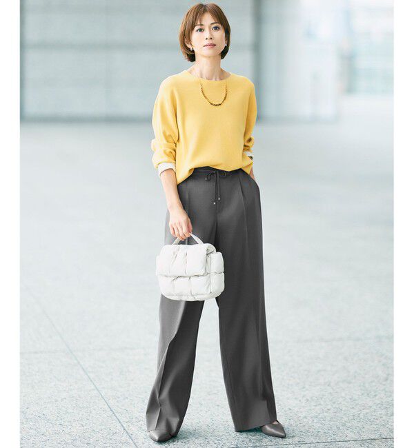 自由区「【カタログ掲載】ウールライクストレッチワイド パンツ」|その他|