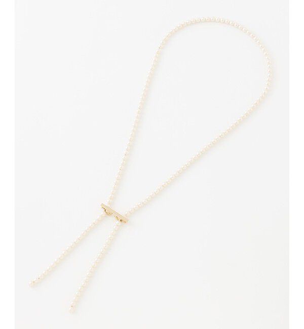 23区「【VERY掲載】クリップ パール ラリエット ネックレス」|ネックレス|