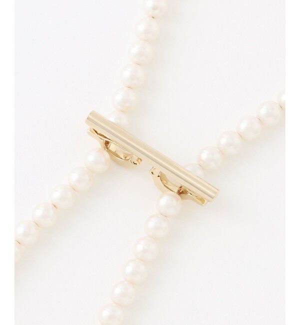 23区「【VERY掲載】クリップ パール ラリエット ネックレス」|ネックレス|