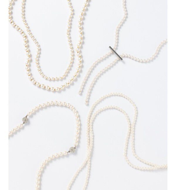 23区「【VERY掲載】クリップ パール ラリエット ネックレス」|ネックレス|