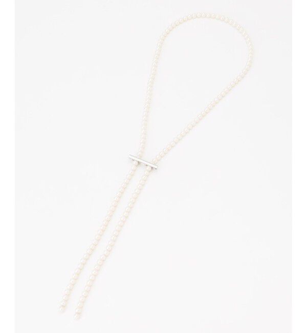 23区「【VERY掲載】クリップ パール ラリエット ネックレス」|ネックレス|