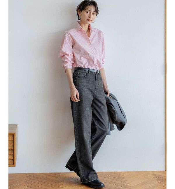 23区「【滝沢眞規子さん着用/VERY・Oggi掲載】23区DENIM ストレッチ ワイドパンツ」|デニム|