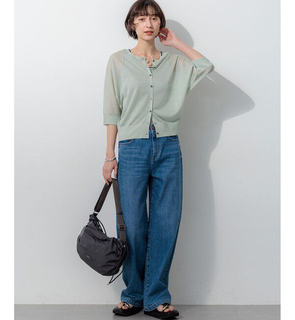 23区「【滝沢眞規子さん着用/VERY・Oggi掲載】23区DENIM ストレッチ ワイドパンツ」|デニム|