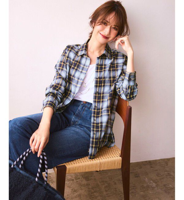 23区「【滝沢眞規子さん着用/VERY・Oggi掲載】23区DENIM ストレッチ ワイドパンツ」|デニム|