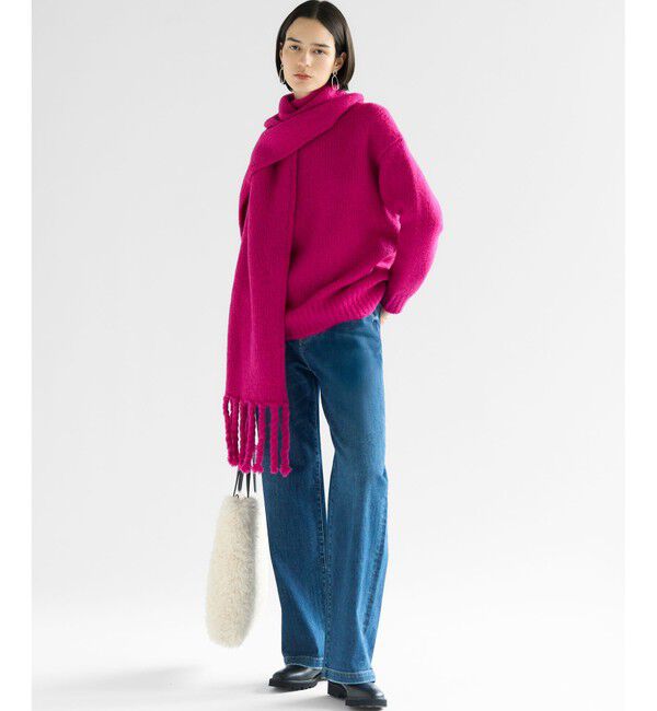 23区「【滝沢眞規子さん着用/VERY・Oggi掲載】23区DENIM ストレッチ ワイドパンツ」|デニム|