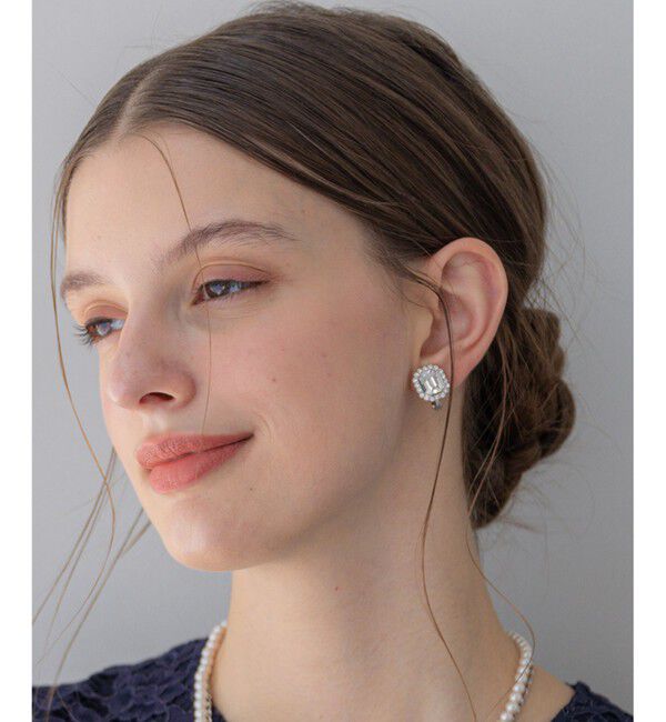 23区「【APPLAUDIR】ビジュー イヤリング」|イヤリング|シルバー系