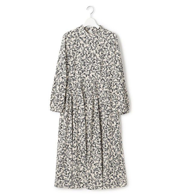 23区「【洗える】シャドーリーフプリント ワンピース」|ワンピース|