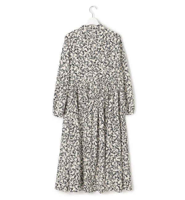 23区「【洗える】シャドーリーフプリント ワンピース」|ワンピース|