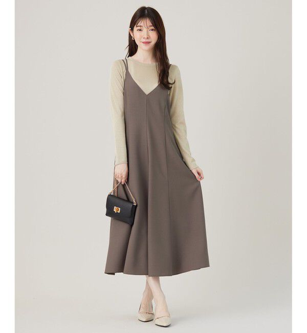 any SiS「【洗える】フレアキャミソール ワンピース」|ワンピース|