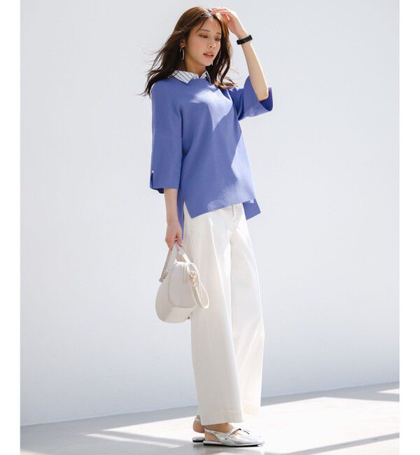 ANY SIS「エアリーストレッチ ワイドパンツ」|その他|