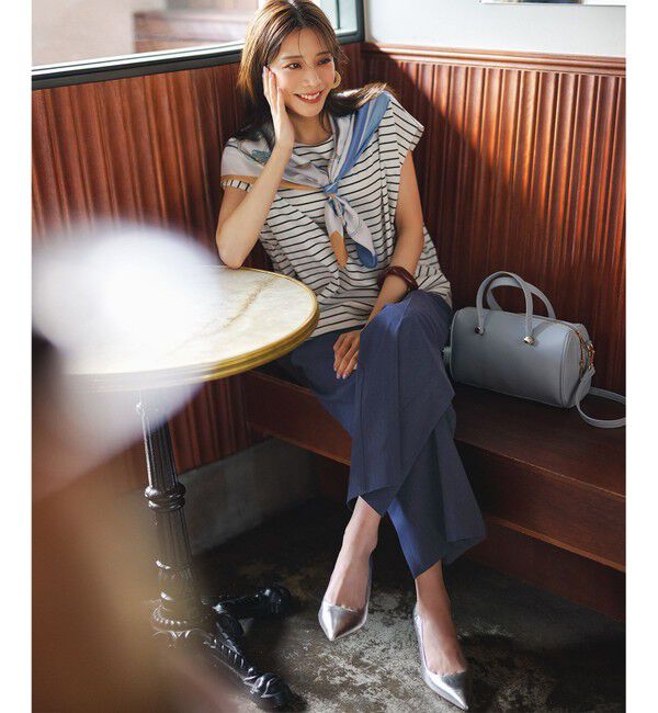 ANY SIS「エアリーストレッチ ワイドパンツ」|その他|