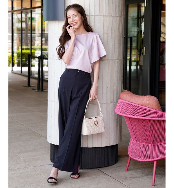 ANY SIS「エアリーストレッチ ワイドパンツ」|その他|