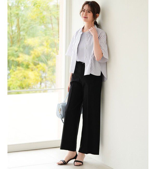 ANY SIS「エアリーストレッチ ワイドパンツ」|その他|