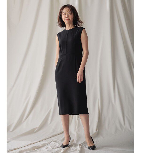 BEIGE,「【L-size】CINDY / クルーネックドレス」|ワンピース|