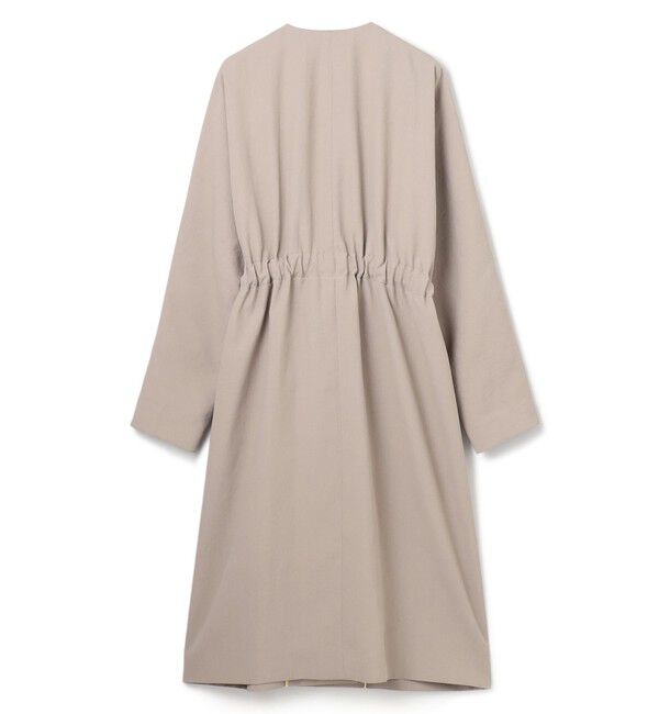 BEIGE,「【洗える】PORDIC / ドロスト付きロングスプリングコート」|ノーカラーコート|