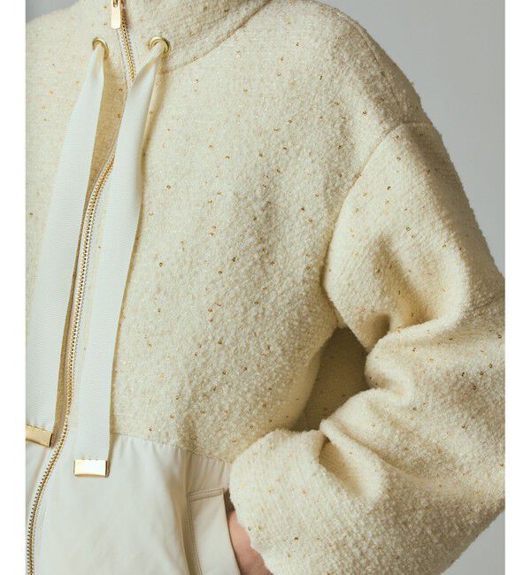 Grace Class「ツイードコンビパフィーブルゾン」|ブルゾン・スタジャン|