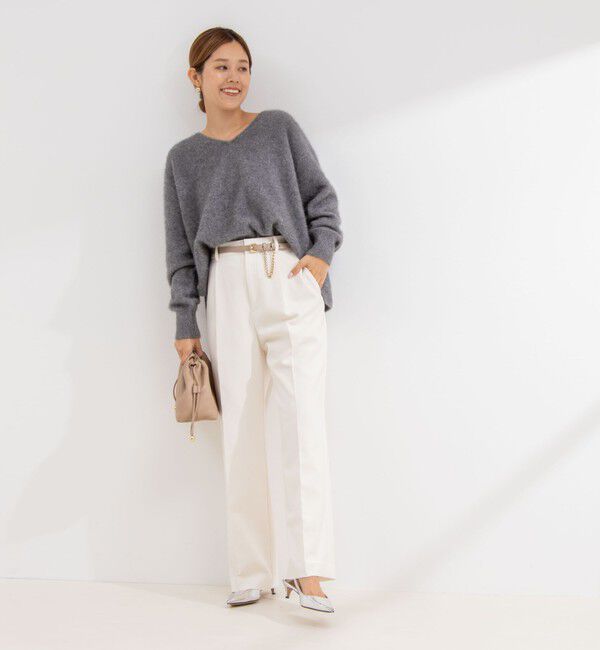 NOLLEY'S「ウォッシャブルウール調愛されイージーワイドパンツ」|その他|