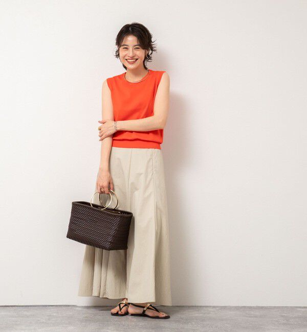 NOLLEY'S sophi「《アンサンブル対応/手洗い可能》綿ポリノースリーブプルオーバーニット」|ニット・セーター|