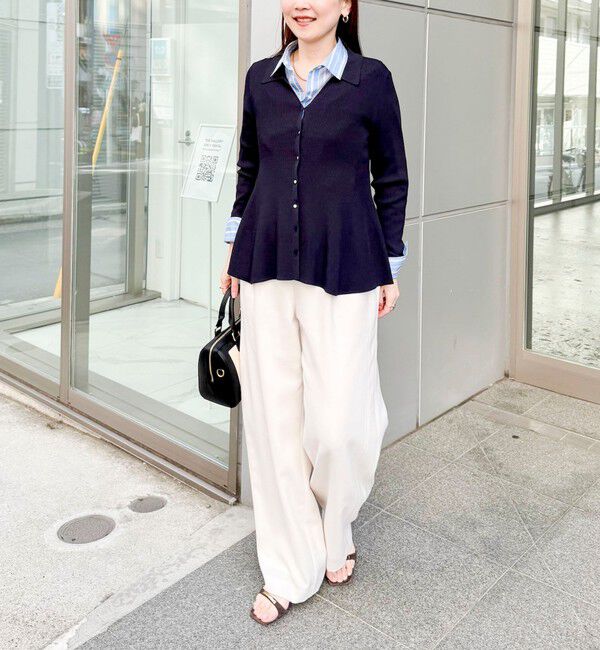 NOLLEY'S sophi「NEW morisachi《セットアップ対応》ウォッシャブルストレッチツイルイージーワイドパンツ」|その他|