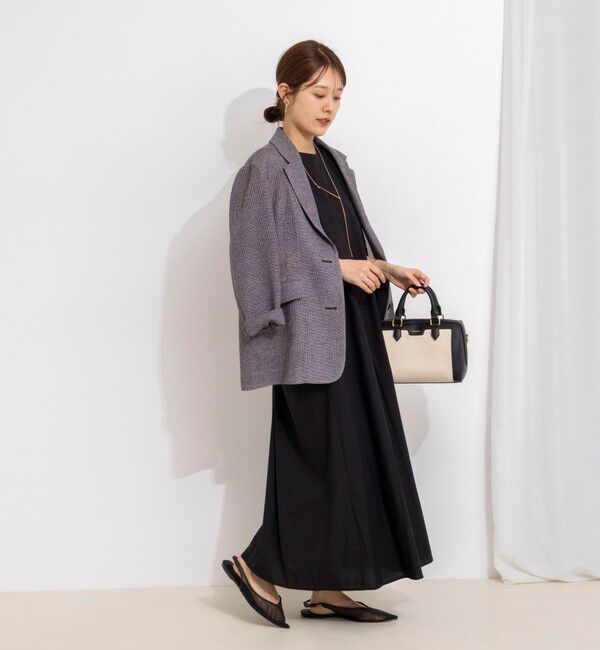 NOLLEY'S「【WEB限定】ウォッシャブルバックツイストドレス」|ワンピース|