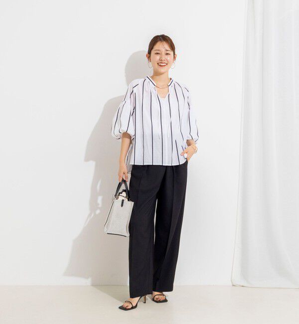 NOLLEY'S「ウォッシャブルラップ風ワイドパンツ」|その他|