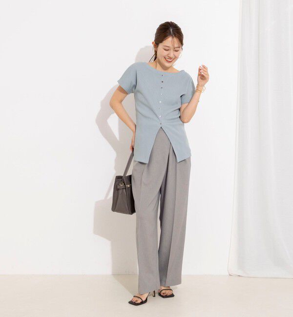 NOLLEY'S「ウォッシャブルラップ風ワイドパンツ」|その他|