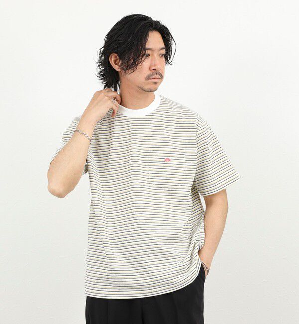 NOLLEY'S goodman「【DANTON/ダントン】POCKET T-SHIRT STRIPE 26SS（DT-C0198 TCB STRIPE）」|Tシャツ・カットソー|