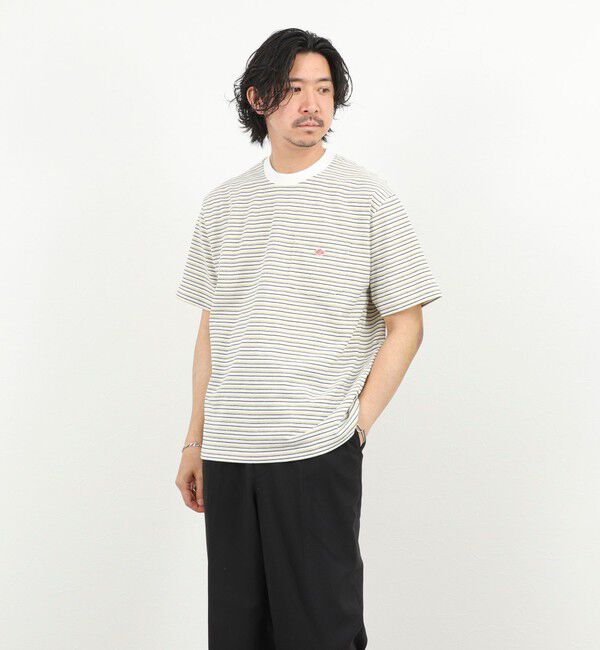 NOLLEY'S goodman「【DANTON/ダントン】POCKET T-SHIRT STRIPE 26SS（DT-C0198 TCB STRIPE）」|Tシャツ・カットソー|