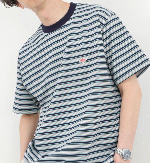 NOLLEY'S goodman「【DANTON/ダントン】POCKET T-SHIRT STRIPE 26SS（DT-C0198 TCB STRIPE）」|Tシャツ・カットソー|
