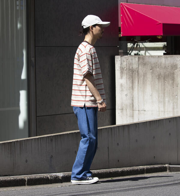 GLOSTER「【GLOSTER/グロスター】マルチボーダー リンガーTシャツ」|Tシャツ・カットソー|