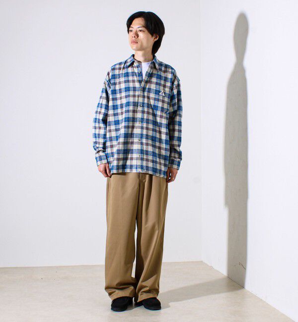 GLOSTER「【GEVACO/ゲバコ】裾ストレートカット ネルシャツ」|シャツ・ブラウス|