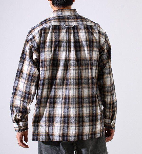 GLOSTER「【GEVACO/ゲバコ】裾ストレートカット ネルシャツ」|シャツ・ブラウス|