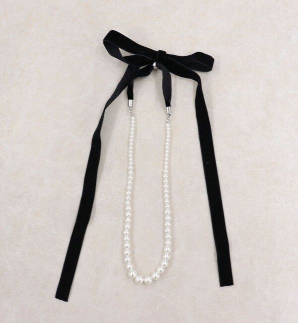 fredy emue「グラデパールリボンネックレス」|ネックレス|